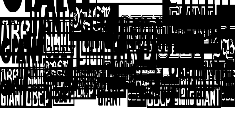 Sample of ObeyGiantPosterCondensed