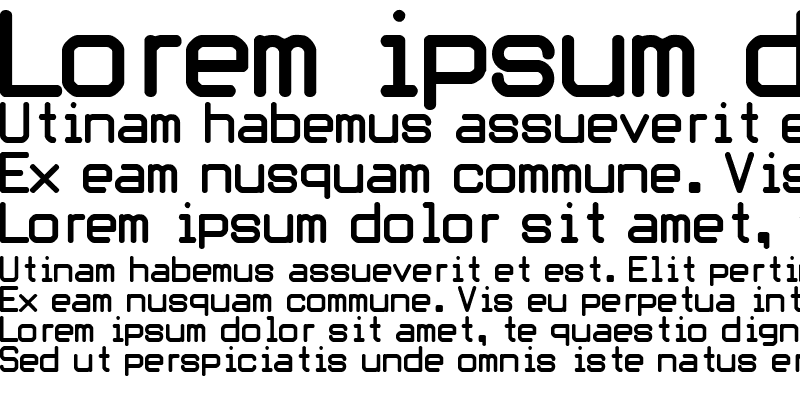 Sample of Oblivious font