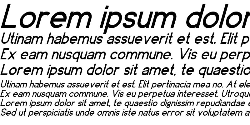 Sample of Ocean 1 Italic