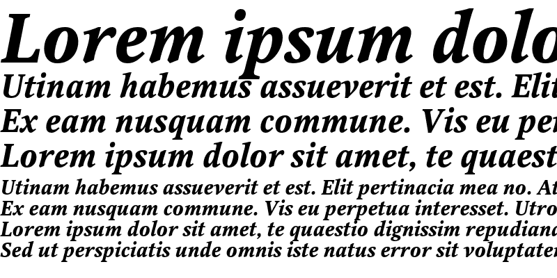 Sample of OctavaC Bold Italic