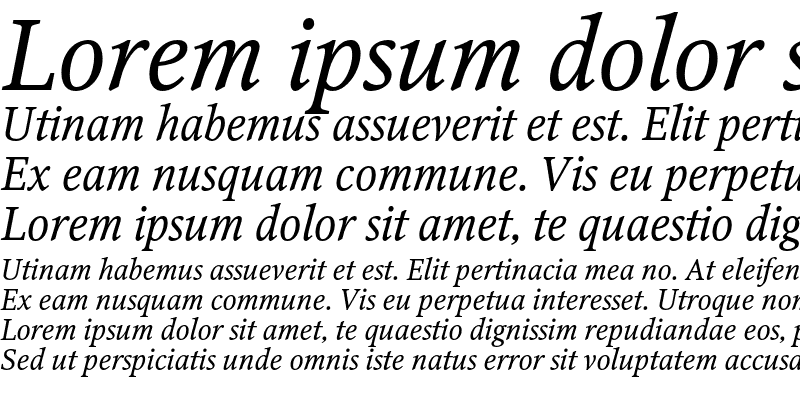 Sample of OctavaC Italic