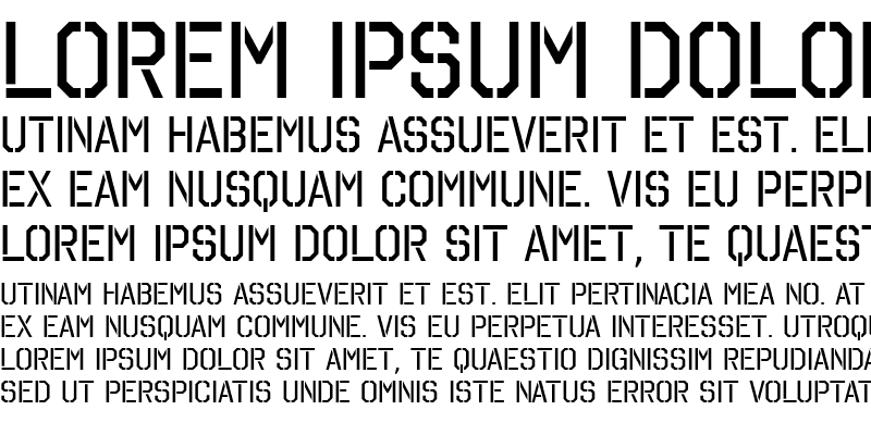 Sample of Octin Stencil Free Regular