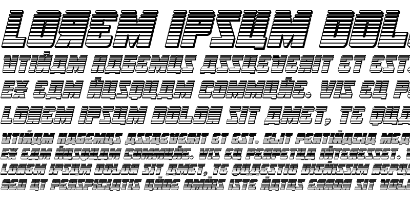 Sample of October Guard Chrome Italic