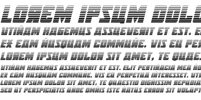 Sample of October Guard Gradient Italic Italic