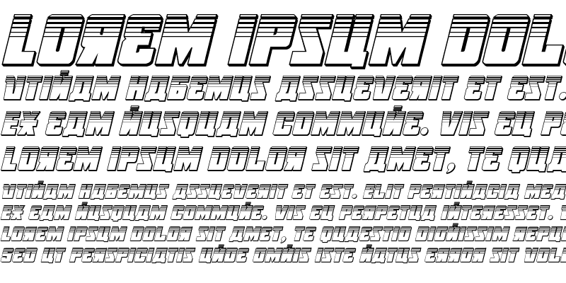 Sample of October Guard Platinum Italic Italic