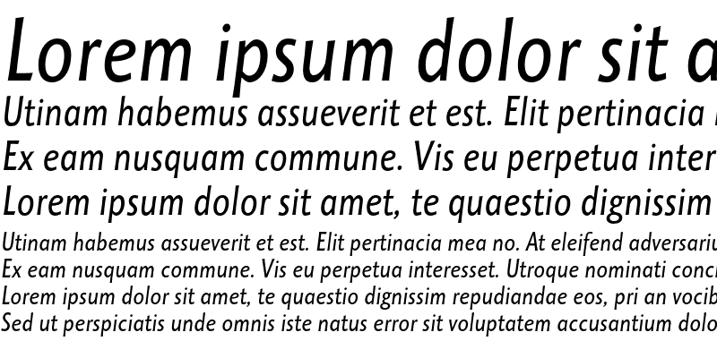 Sample of Octone ITC Std Italic