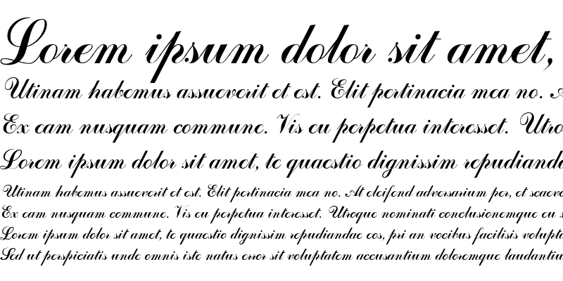 Sample of Odessa Script Cyr Regular