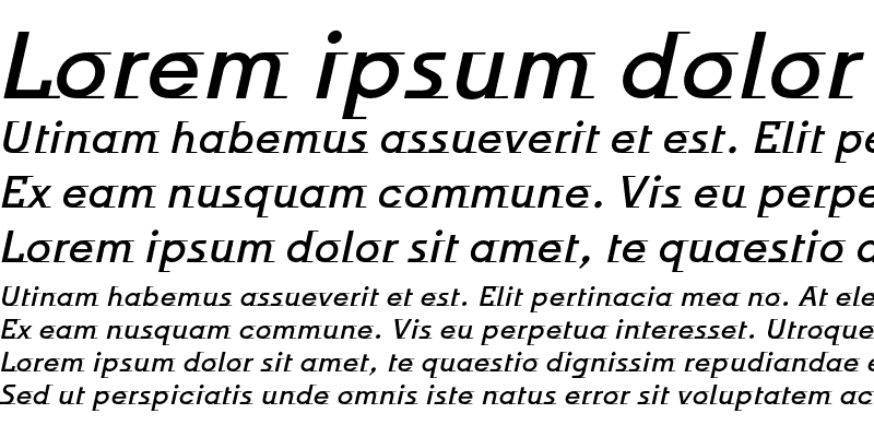 Sample of Odyssee ITC Medium Italic
