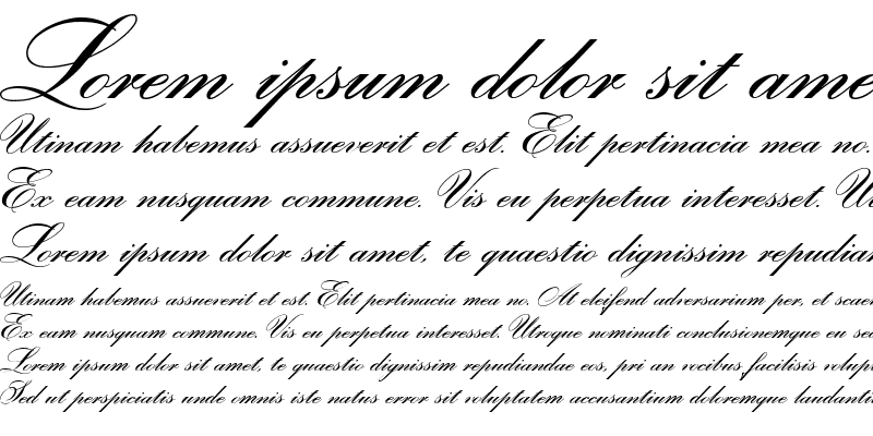 Sample of OfficeScriptDT ItalicBold