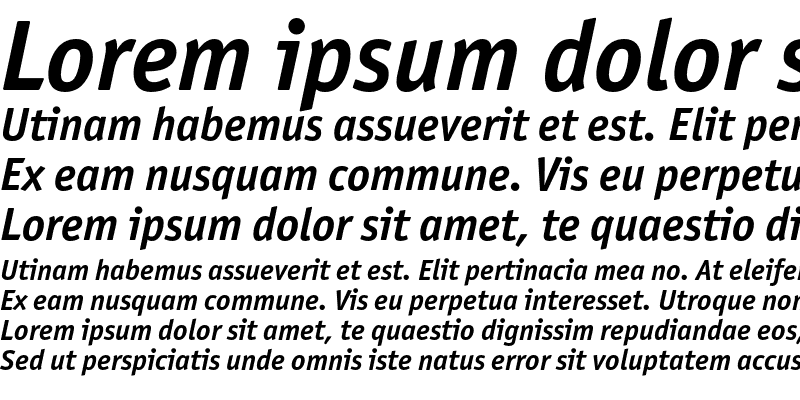 Sample of Officina Sans ITC OS