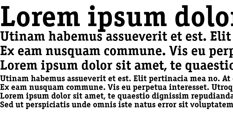 Sample of Officina Serif