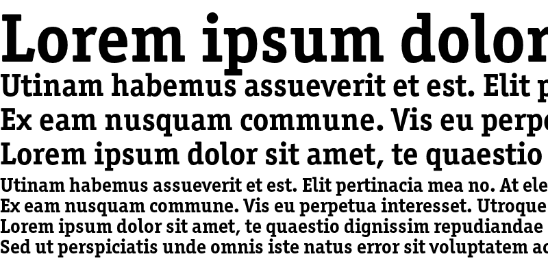 Sample of Officina Serif ITC OS Bold