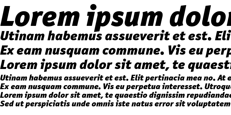 Sample of OfficinaSanITCBlack Italic