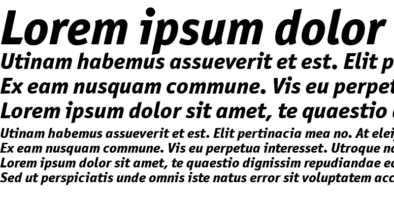 Sample of OfficinaSanITCMedium Bold Italic