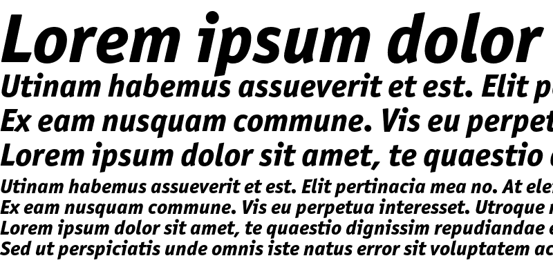 Sample of OfficinaSansITC ExtraBold Italic