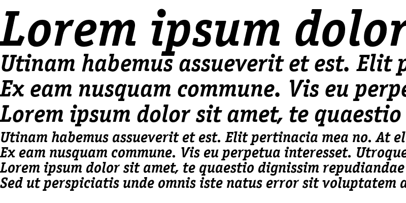 Sample of OfficinaSerifBoldC Italic