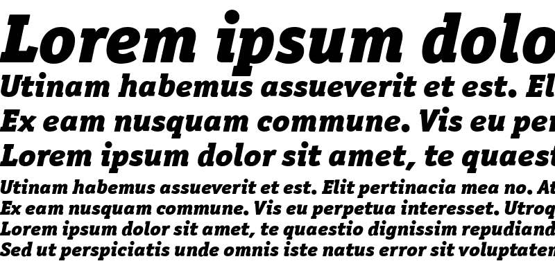 Sample of OfficinaSerITCBlack Italic