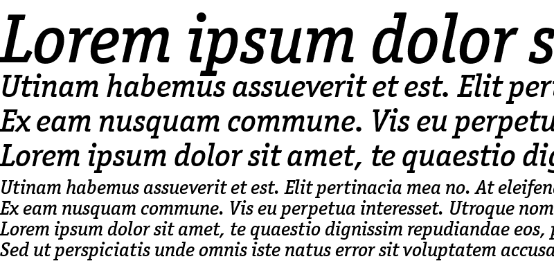 Sample of OfficinaSerITCMedium Italic