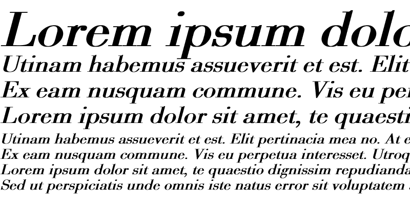 Sample of Ogilvy Bold Italic