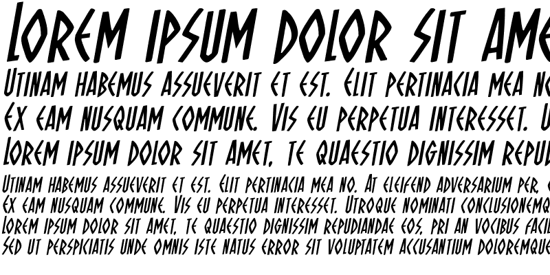 Sample of Oh Mighty Isis Rotalic Italic
