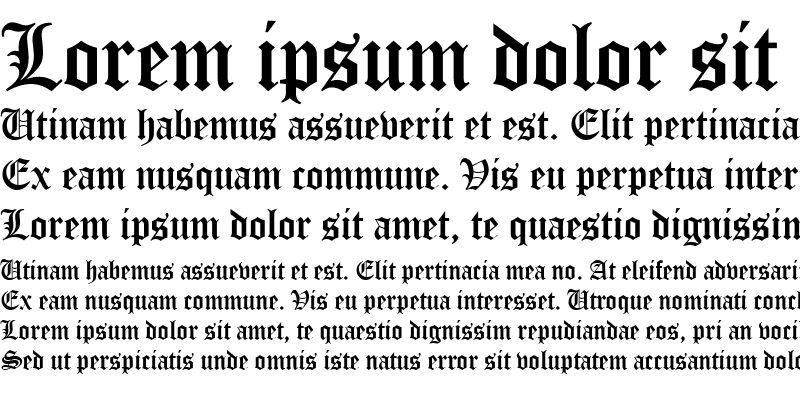 Sample of Old English LET Plain