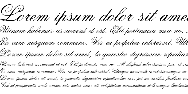 Sample of Old Fashion Script AT Regular