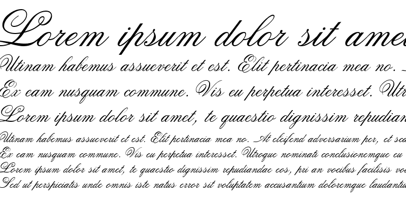 Sample of Old Fashion Script Regular