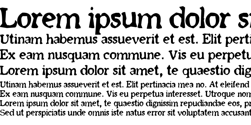 Sample of Old newspaper font Regular