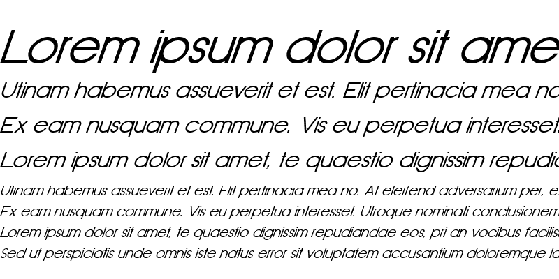 Sample of Old Republic Italic