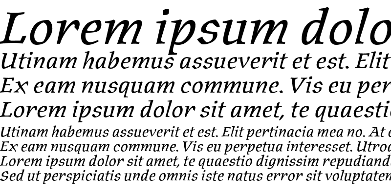 Sample of Oldrichium ITC Std Italic