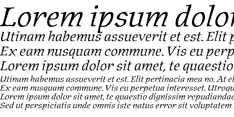 Sample of Oldrichium ITC Std Light Italic