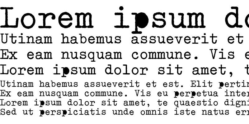 Sample of OldTypewriterEF