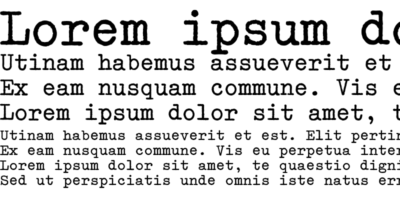 Sample of OldTypewriterEF Ex