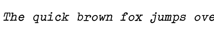 Preview of OldTypewriterEF Obl Bold