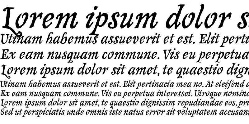 Sample of Olduvai Italic