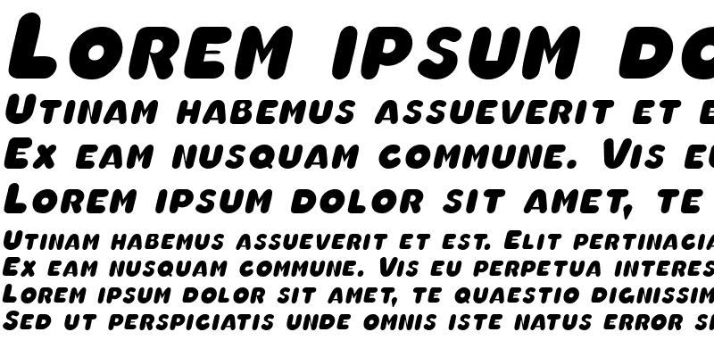 Sample of OleadaSCapsSSK Italic
