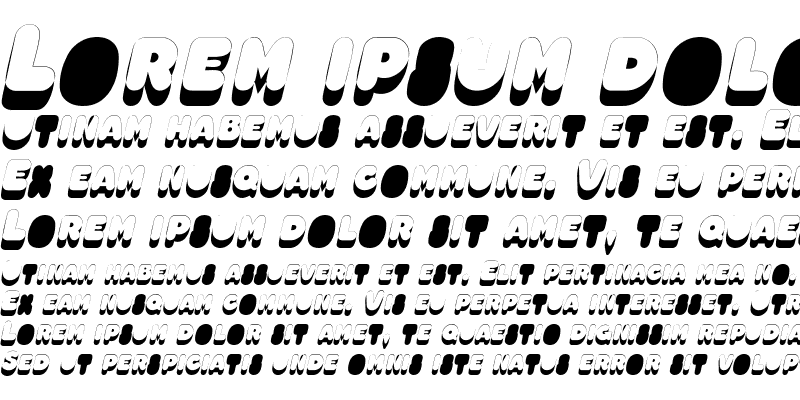 Sample of OleadsShadowSCapsSSK Italic