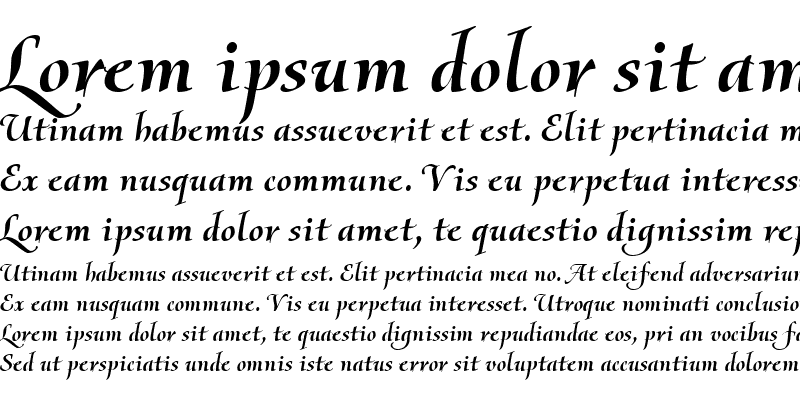 Sample of Olietta script BoldItalic