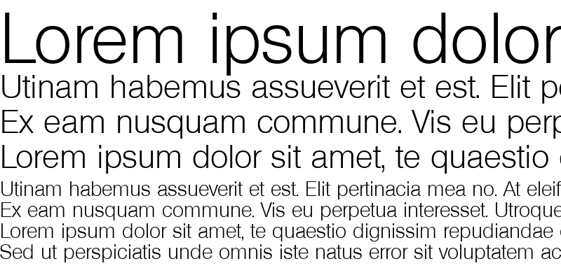 Sample of Olympia-Light Regular