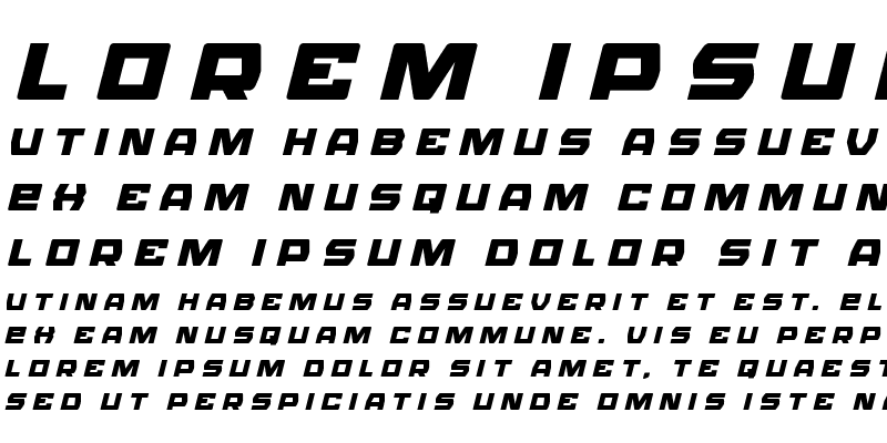 Sample of Olympic Carrier Title Italic