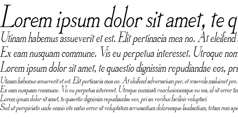 Sample of Olympus-Condensed Italic