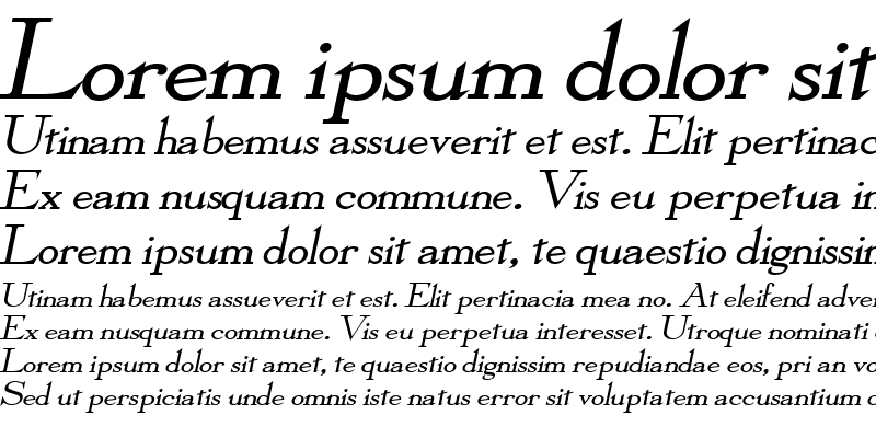 Sample of Olympus-Extended Bold Italic