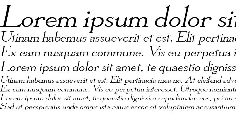 Sample of Olympus-Extended Italic