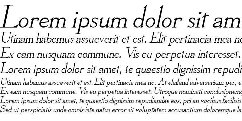 Sample of Olympus Italic