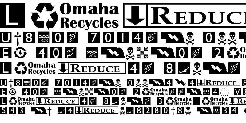 Sample of OmahaDings Regular