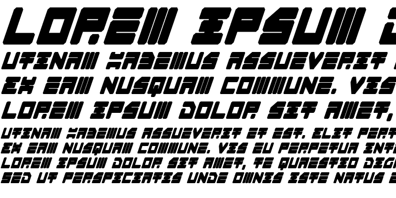 Sample of Omega-3 Condensed Italic