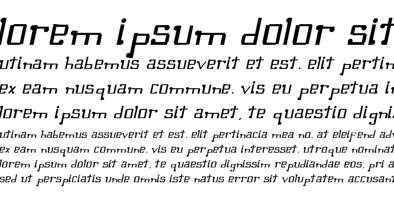 Sample of Omellons MediumItalic
