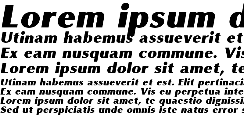 Sample of Omni Italic