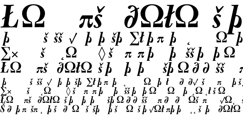 Sample of Oneleigh BlackExpert Italic