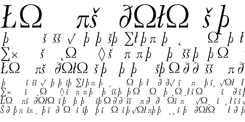Sample of Oneleigh Medium Italic